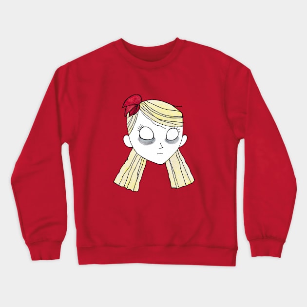 Wendy Don't Starve Fanart Crewneck Sweatshirt by Myrtille-chan